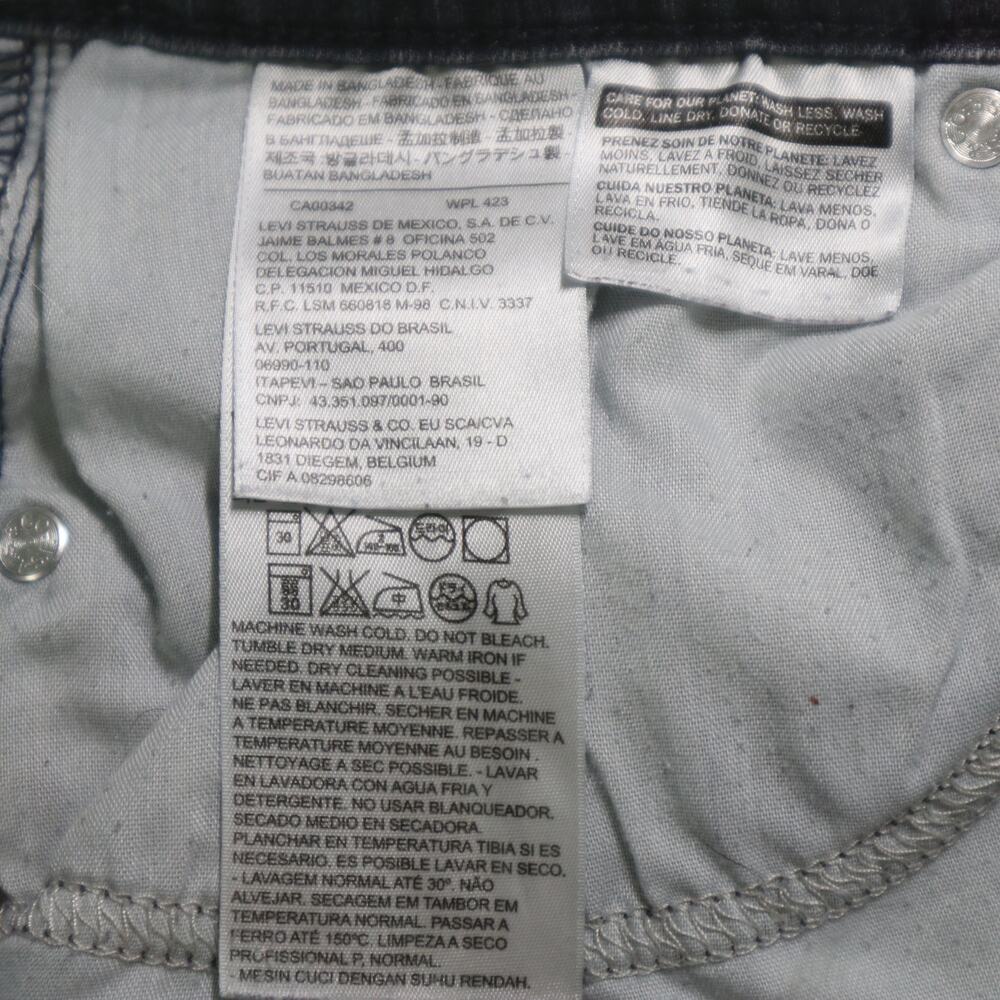 Levi's Size 16 505 Straight Leg Jeans 33x32 Mid Rise Stretch Blue Wash - Picture 10 of 12